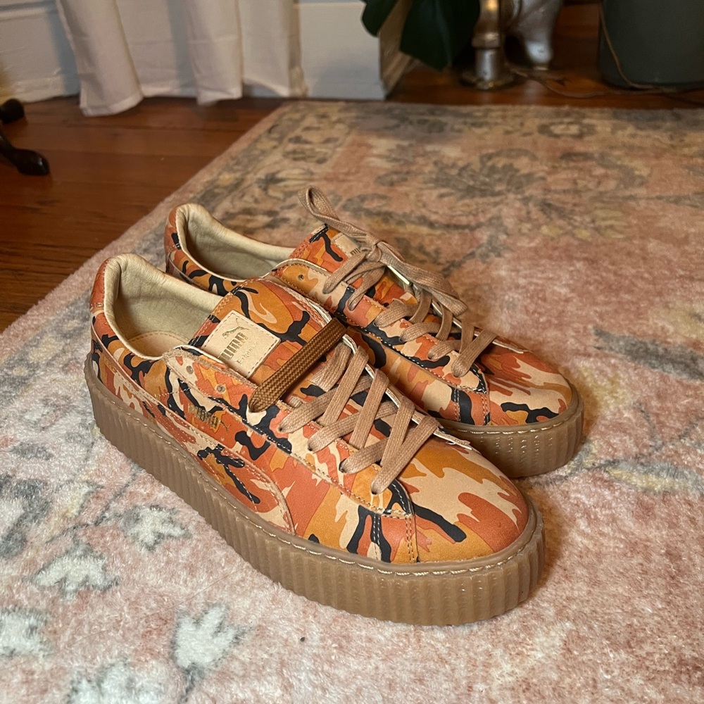 Fenty Orange Camo Sneakers